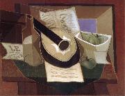 The still life having guitar Juan Gris